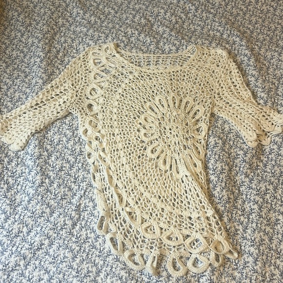 Asymmetrical Crochet Top - Picture 1 of 6